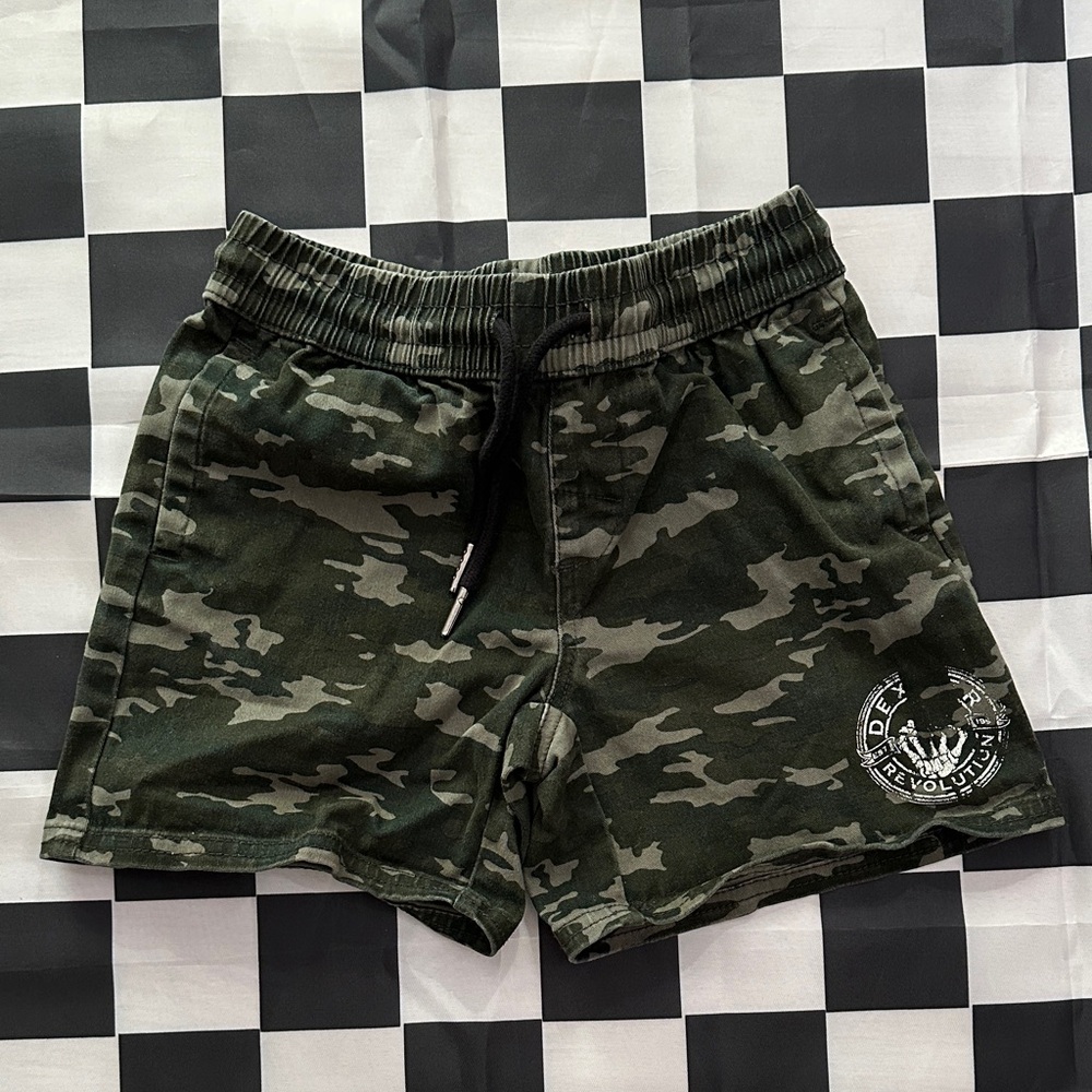 Dexter Boys Camouflage Camo Kids Drawstring Stretch Shorts 6